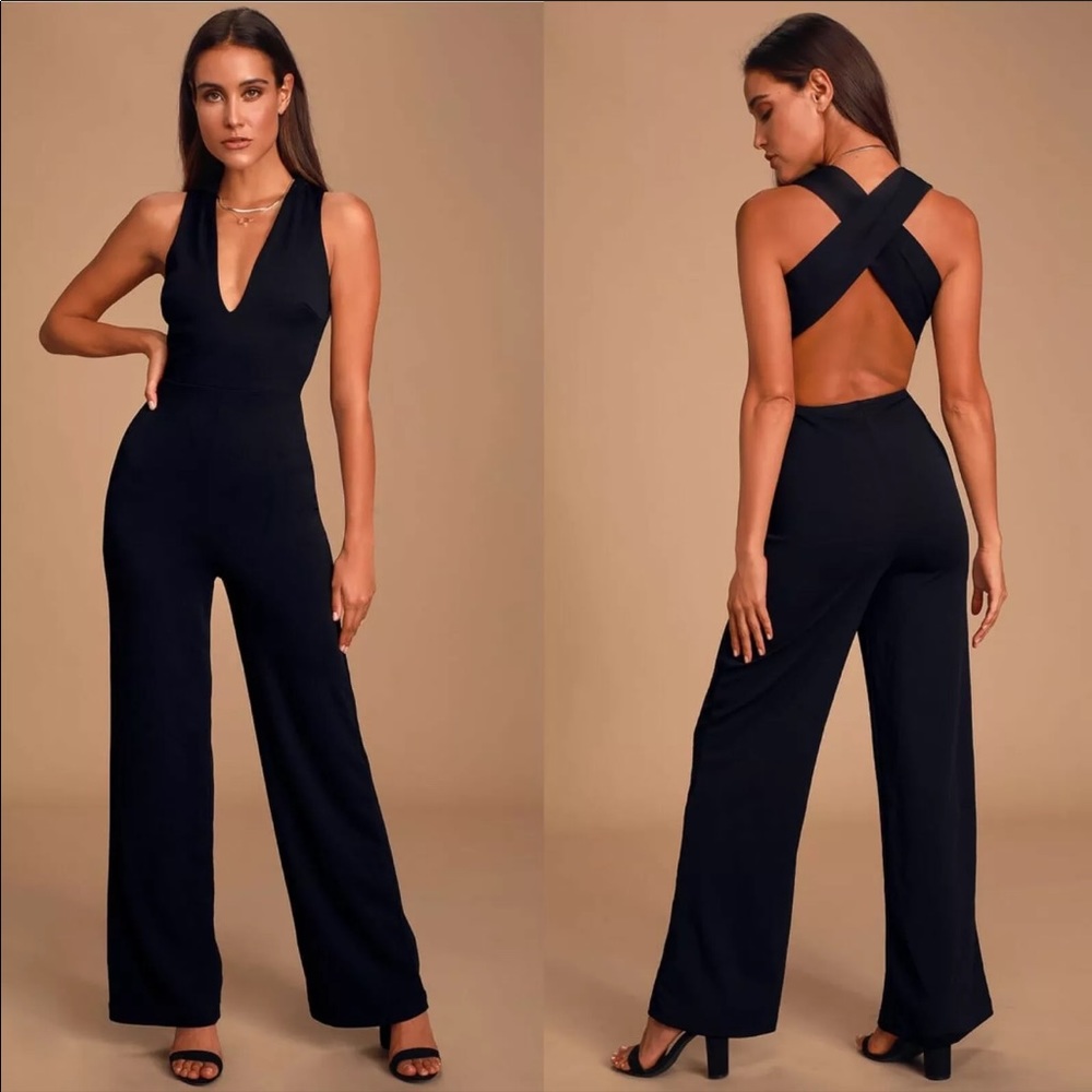 Lulu's Thinking Out Loud Wide Leg Jumpsuit